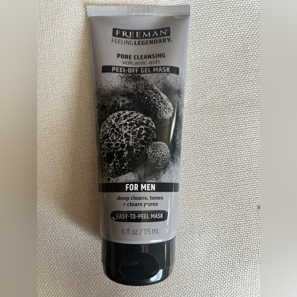 Freeman Pore Cleansing Volcanic Ash Peel-Off Ash Gel Mask for Men - Picture 1 of 3